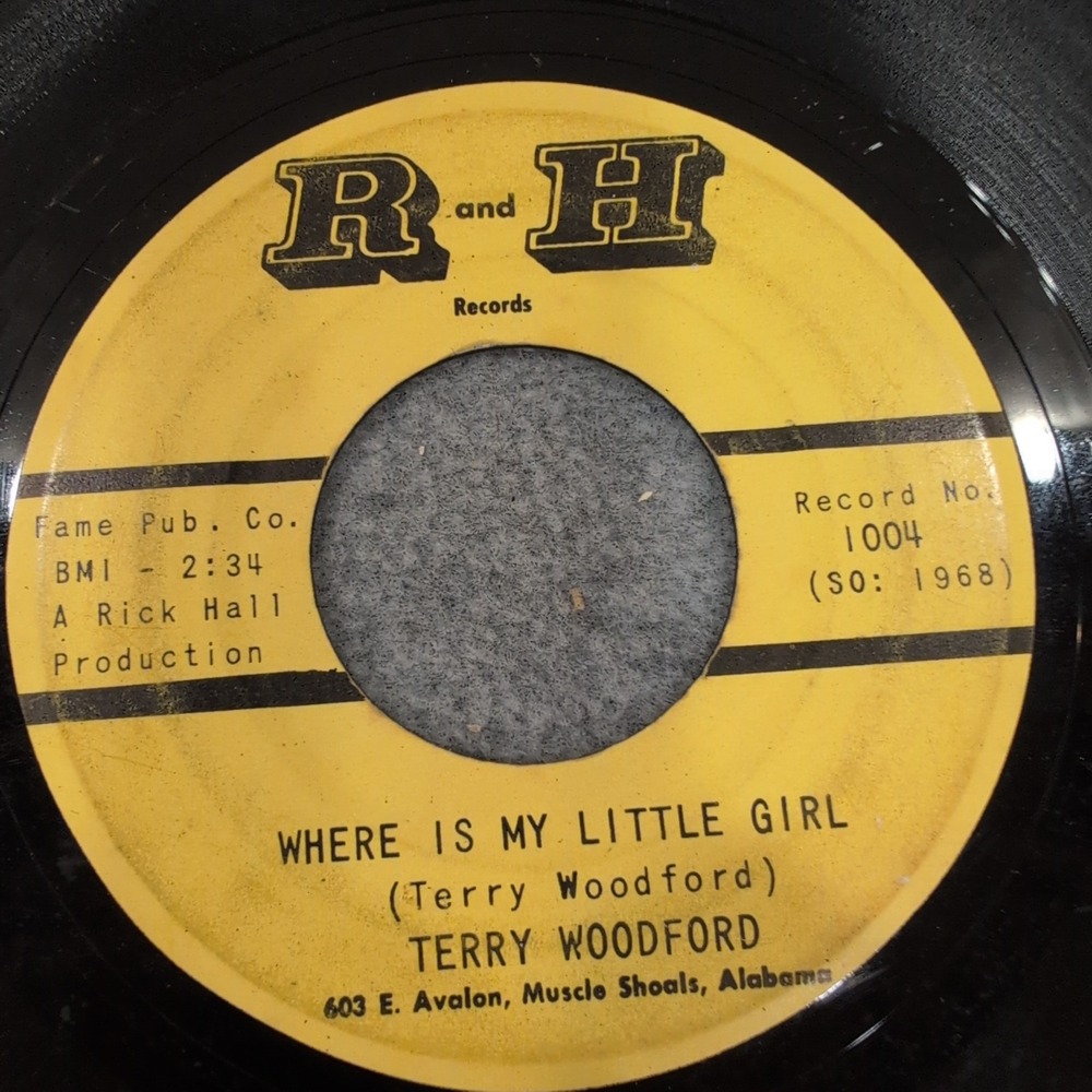 Terry Woodford Where Is My Little Girl I Could Cry 45 R and H Records 1004 Soul - Picture 1 of 3